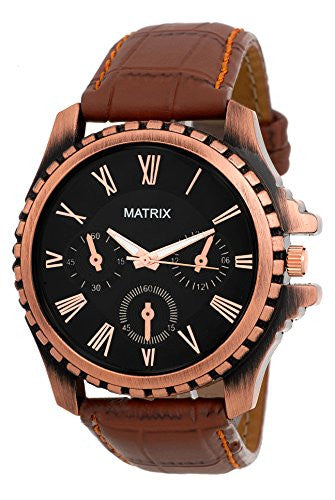 Matrix Analog Black Dial Men's Watch-CPR-ARM-BK
