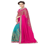 Panchratna Women's Faux Georgette Saree