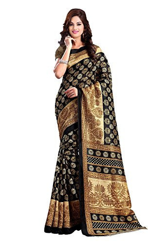 Trendz Bhagalpuri Cotton Silk Saree(TZ_Kasturi)