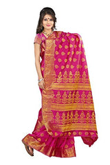Mimosa Tassar Silk Saree(3049-2039-PINK)