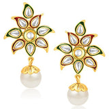 Sukkhi Intricately Four Strings Gold Plated Necklace Set for Women