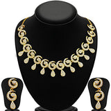 Sukkhi Gold Plated Australian Diamond Necklace For Women