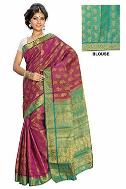 Alankrita Rani X Rama Color Allover Weaving Jari Brocket Design Saree With Stones