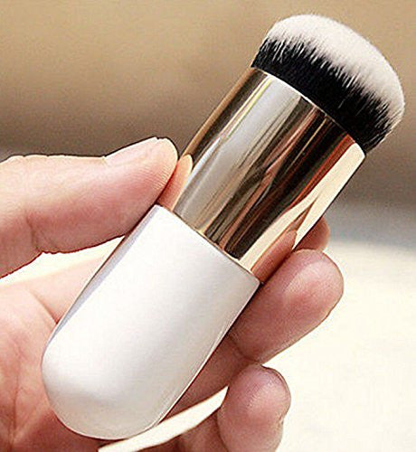 Generic Makeup Cosmetic Face Powder Blush Brush, White & Golden-13013690MG