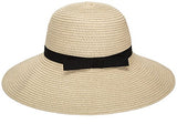 Women Floppy Sun Beach Straw Hats Wide Brim Packable Summer Cap (Beige) by Janrely
