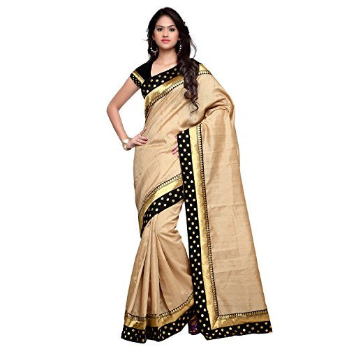 sarvagny clothings Women Silk Cotton Saree (Sarvagnychikoo555_Beige_Beige_Free Size)