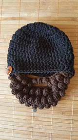 Bearded Baby hat - Funny Children's Hat - Toddler Winter Hat Baby Photo Prop FREE SHIPPING IN US