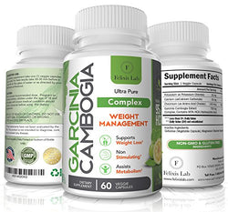 95% HCA Pure Garcinia Cambogia Extract. Fast Acting Weight Loss Pills. Appetite Suppressant. Extreme Fat Burner & Carb Blocker Supplement to get Slim Fast. Best Garcinia Cambogia Raw, 60 Diet Pills.