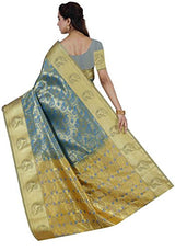 RR Women's Resham Silk Powerloom Saree (RR-BBB002-SKYBLUE)