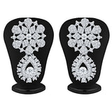 Sukkhi Pleasing Rhodium Plated AD Necklace Set for Women