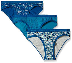 Amante Women's Cotton Bikini Panty (Pack of 3) (PPK33101_Assorted_Small)