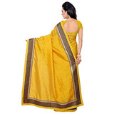 Sarvagny Clothings Mustered Art Silk Fashion Saree (ROYAL-MUSTERED)