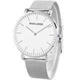 Alienwork Classic St.Mawes Quarz Armbanduhr elegant Quarzuhr Uhr modisch Zeitloses Design klassisch silber Metall U04916G-01