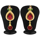 Sukkhi Glittery Four Strings Gold Plated Necklace Set for Women
