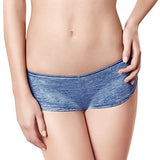 Amante Women's Boy Shorts (PAN26003_Denim and White_Small)