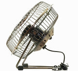 YHLCSQ Mini 6" Metal Portable Fans with USB Electric Cablel Personal Fans for Table Laptop Room Office or Mobile Power Bank Copper