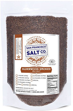 Alderwood Smoked Sea Salt (5lb Bag Coarse Grain)
