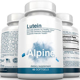 Alpine Lutein 20mg With Zeaxanthin 60 Softgel Eye Vitamins