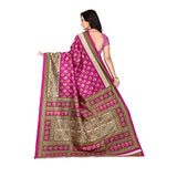e-VASTRAM Womens Art Mysore Printed Silk Saree(NS9B_Pink)