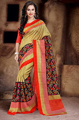 Trendz Women's Cotton Silk Saree (TZ_Daisy_Multi_Free Size)