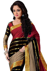 Trendz Women's cotton Silk Saree(TZ_Kashish_Red)