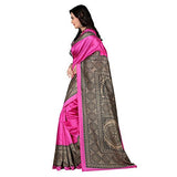 e-VASTRAM Womens Art Mysore Printed Silk(NS5D_Pink)