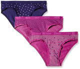 Amante Women's Cotton Brief (Pack of 3) (PPK33101_Assorted_Large)