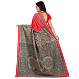 e-VASTRAM Womens Art Mysore Printed Silk(NS5C_Gajri)