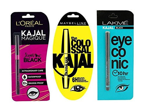 New Black Eyeconic Kajal Pack-3