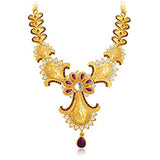 Sukkhi Ravishing Gold Plated AD Necklace Set for Women