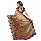 Glory Sarees Women's Georgette Saree (DN2_goldenbrown)