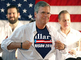 Vipergraphics Men's "Hillary for Prison 2016" T-Shirt with Bumper Sticker