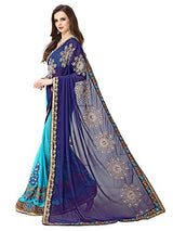 Panchratna Women's Faux Georgette Saree