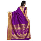 Varkala Silk Sarees Women's Art Silk Kanchipuram Saree(JP7106PV_Purple)