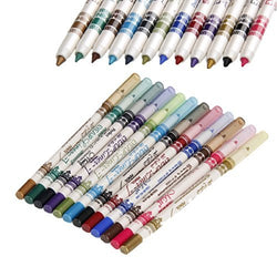 12 Colors M.N. Waterproof Glitter Eyeliner Eyeshadow Lip Pencil Pen Cosmetic Makeup 10006435