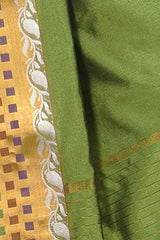 Chandrakala Women's Silk Saree (1005MEH_Mehndi Green)