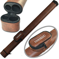 CUESOUL 1x2 Hard 1 Butt /1 Shaft Pool Cue Tube Carring Case Billiard Canister