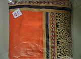 B Bella Creation Women's Georgette Saree (BBELLAORANGEJODHA002_Orange)