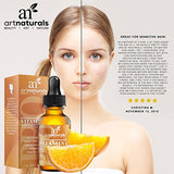 ArtNaturals Anti-Aging Vitamin-C Serum with Hyaluronic Acid & Vit E - Wrinkle Repairs Dark Circles, Fades Age Spots & Sun Damage - Enhanced 20% Top Vitamin C Super Strength - Organic Ingredients, 1 Oz