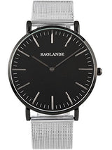 Alienwork Classic St.Mawes Quarz Armbanduhr elegant Quarzuhr Uhr modisch Zeitloses Design klassisch silber Metall U04916G-02