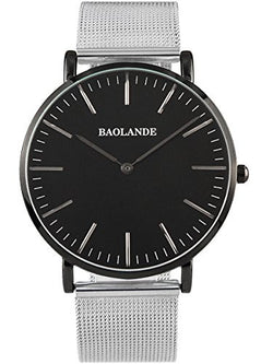 Alienwork Classic St.Mawes Quarz Armbanduhr elegant Quarzuhr Uhr modisch Zeitloses Design klassisch silber Metall U04916G-02