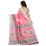 e-VASTRAM Womens Art Mysore Printed Silk(NS3A_Pink)