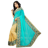 Panchratna Women's Faux Georgette Saree