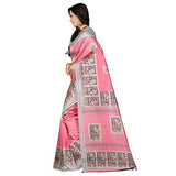 e-VASTRAM Womens Art Mysore Printed Silk(NS3A_Pink)