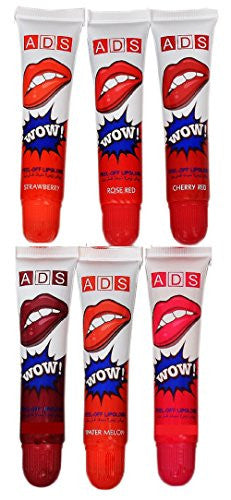 ADS Peel Off Lip Gloss Lipstick (set of 6) in Natural Fruit Essence