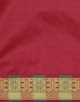 RR's Women's Kanchipuram Art Silk Saree Handloom Saree (RR-KOW001-OFF WHITE)