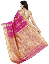 Kanchipuram silk saree Sumanjali Pattu Saree Handloom (SBB002 DEEP PINK)