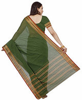 Mimosa Women's Traditional Cotton Silk Saree With Blouse Color:Olive(3336-HMK-22-OLV )