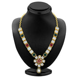 Sukkhi Lavish Gold Plated AD Necklace Set For Women