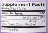 Natrol Biotin 10,000 mcg Maximum Strength Tablets, 100-Count